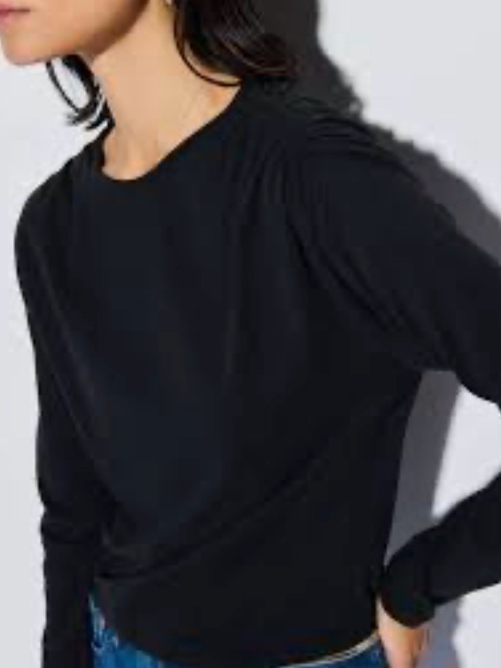 Nation Los Angeles black long-sleeve top